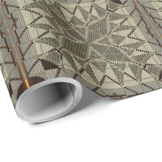 シルバーフィルム金ゴールド十字模様 ラッピングペーパー (ロールコーナー)