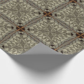 シルバーフィルム金ゴールド十字模様 ラッピングペーパー (角)