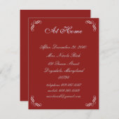 シルバーフェアリーのお話アットホームカード（赤） (正面/裏面)