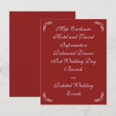 シルバーフェアリー物語囲いカード（赤） エンクロージャーカード (正面/裏面)