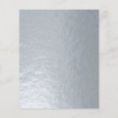 シルバーフェイクの結婚座席表印刷ゲスト名 (裏面)