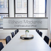 シルバーフェイクオフィスのドアのシンボルや象徴名プレート サインプレート