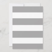 シルバーフェイクグリッターのスノーフレーククリスマスパーティー 招待状 (裏面)