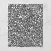 シルバーフェイクグリッターテクスチャルック&カスタム文字 チラシ (裏面)