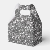 シルバーフェイクグリッターテクスチャルック&カスタム文字 フェイバーボックス (裏面サイド)