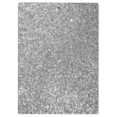 シルバーフェイクグリッター写真 クリップボード (裏面)