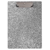シルバーフェイクグリッター写真 クリップボード (正面)