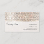 シルバーフェイクシークインおもしろいトレンディー 名刺 (正面)