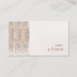 シルバーフェイクシーケンズカスタマー紹介サロン 紹介カード