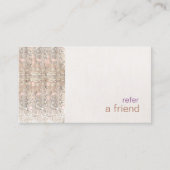 シルバーフェイクシーケンズカスタマー紹介サロン 紹介カード (正面)