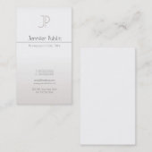 シルバーフェイクトレンディーモダンクリエイティブモノグラムリュックス 名刺 (正面/裏面)