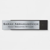 シルバーフェイクロングネームドアサイン名プレート サインプレート (正面)