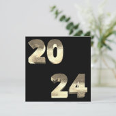 シルバーフェイク金ゴールドハッピーニューイヤー2024 シーズンカード (スタンド正面)