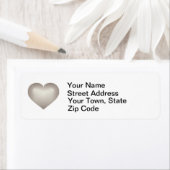 シルバーフェードハート ラベル (インサイチュ)