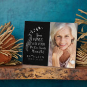 シルバーフォイルあなたの翼の準備ができて写真 フォトプラーク (側面)