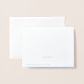 シルバーフォイルありがとうご注意 箔カード (裏面封筒付き)