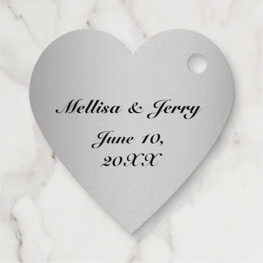 シルバーフォイルありがとうご結婚夫婦の名前を追加 フェイバータグ (裏面)