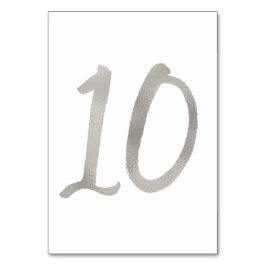 シルバーフォイルおしゃれな結婚式テーブルナンバー | テーブル11 テーブルナンバー