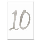 シルバーフォイルがおしゃれな結婚式テーブルナンバー | テーブル11 テーブルナンバー (正面)