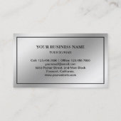 シルバーフォイルエレガントオレンジ（昆虫）オオカバマダラ、モナーク蝶 名刺 (裏面)