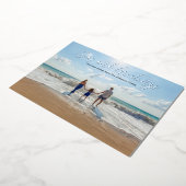 シルバーフォイルシーズアンドグリーティングビーチクリスマスフォイ 箔シーズンカード (回転した状態)