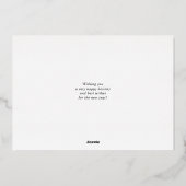 シルバーフォイルシーズアンドグリーティングビーチクリスマスフォイ 箔シーズンカード (裏面)