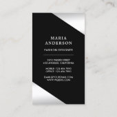 シルバーフォイルスターズ紙吹雪ハイヒールスティレットトス 名刺 (裏面)