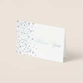 シルバーフォイルドットありがとう 箔カード (正面)