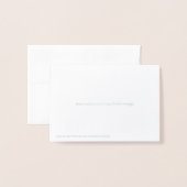 シルバーフォイルドットありがとう 箔カード (裏面封筒付き)