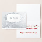 シルバーフォイルバラズビーマインバレンタインデー 箔カード (ディスプレー)