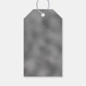 シルバーフォイル効果タイポグラフィメリークリスマス ギフトタグ (裏面)