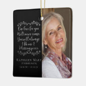 シルバーフォイル恋しく思のピース記念写真記念 セラミックオーナメント (左)