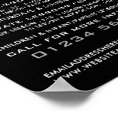 シルバーフォイル泳ぐ人アイコン、スイミングレッスンアドバット ポスター (角)