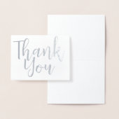 シルバーフォイル渦巻き木ありがとう聖書の聖句 箔カード (ディスプレー)