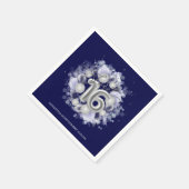 シルバーフォイル甘い16日風船ブ王室のルー スタンダードカクテルナプキン (角)