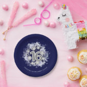 シルバーフォイル甘い16日風船ブ王室のルー ペーパープレート (パーティー)