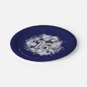 シルバーフォイル甘い16日風船ブ王室のルー ペーパープレート (アングル)