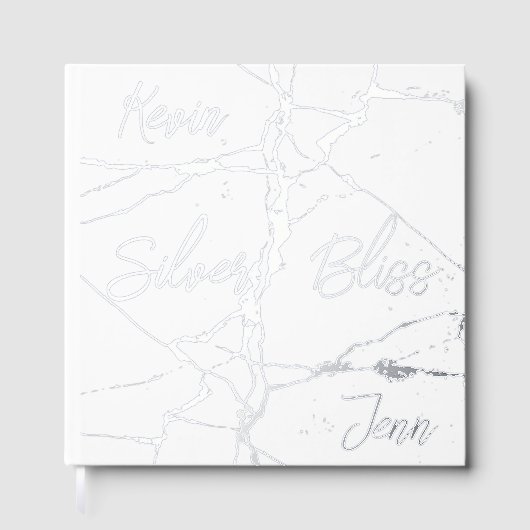 シルバーフォイル結婚オンホワイト25周年記念 | ゲストブック (正面)