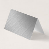 シルバーフォイル結婚スクリプトの写真サンキューカード 名刺 (裏面)