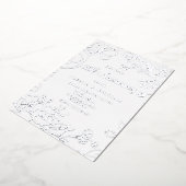 シルバーフォイル25結婚周年 箔招待状 (回転した状態)