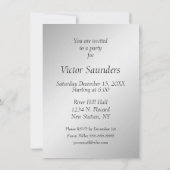 シルバーフォックスの誕生日パーティー招待状 招待状 (裏面)