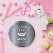 シルバーフォックスバースデーヒゲ男たちグレートレンディー ペーパープレート (パーティー)