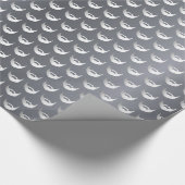 シルバーフォックスバースデーヒゲ男たちグレートレンディー ラッピングペーパー (角)