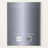 シルバーフォトエレガントアポイントメント2025 プランナー手帳 (裏面)