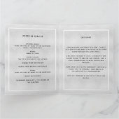 シルバーフォトクラシックエレガント葬儀プログラム サンキューカード (内部)