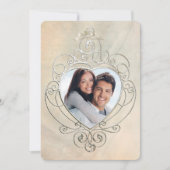 シルバーフォトフレームへの招待 招待状 (正面)