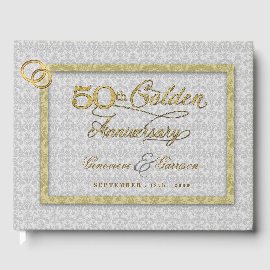 シルバーフォト結婚で50周年を迎える ゲストブック (正面)