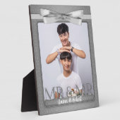 シルバーフォト結婚ーのゲイさん フォトプラーク (側面)