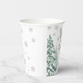 シルバーフォレストウィンターベビーシャワー紙カップ 紙コップ (右)