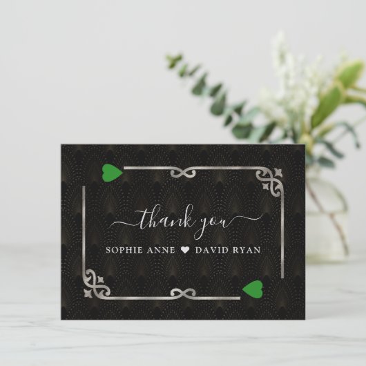 シルバーフォレストグリーンカジノベガストランプのポーカー結婚ズ サンキューカード (スタンド正面)